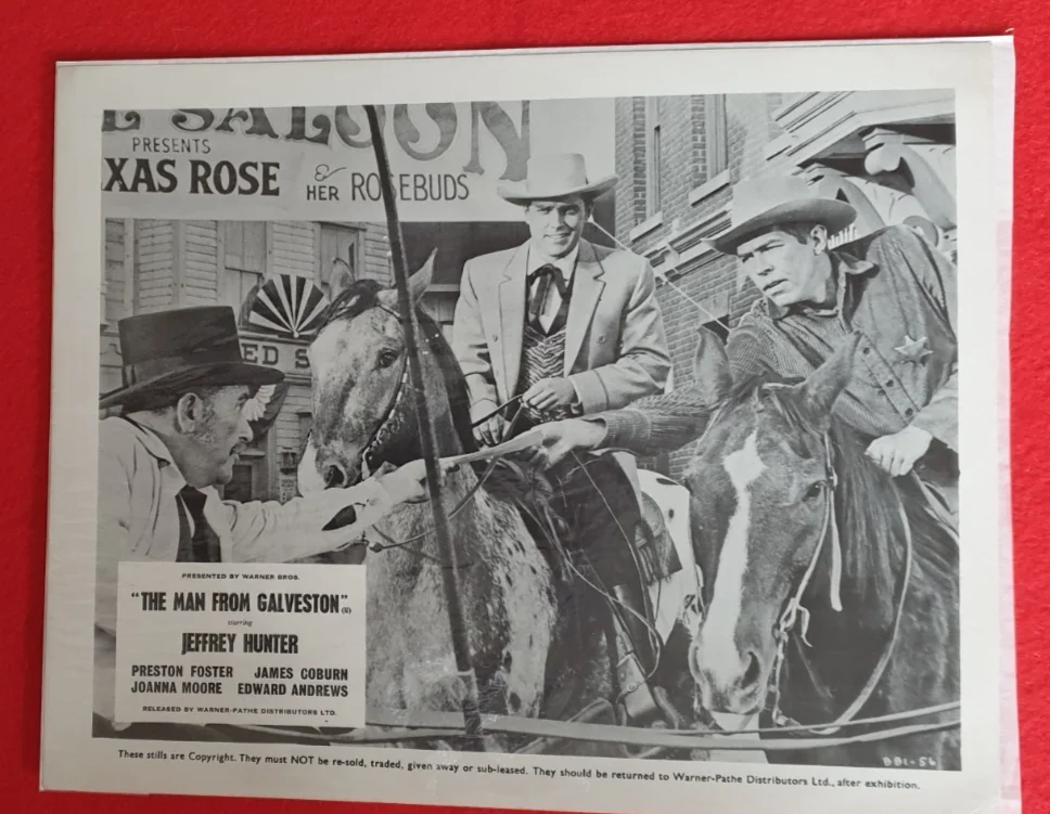 The Man from Galveston 4 Original Press Photos – Jeff Chandler – A4 Film Stills, изображение 4