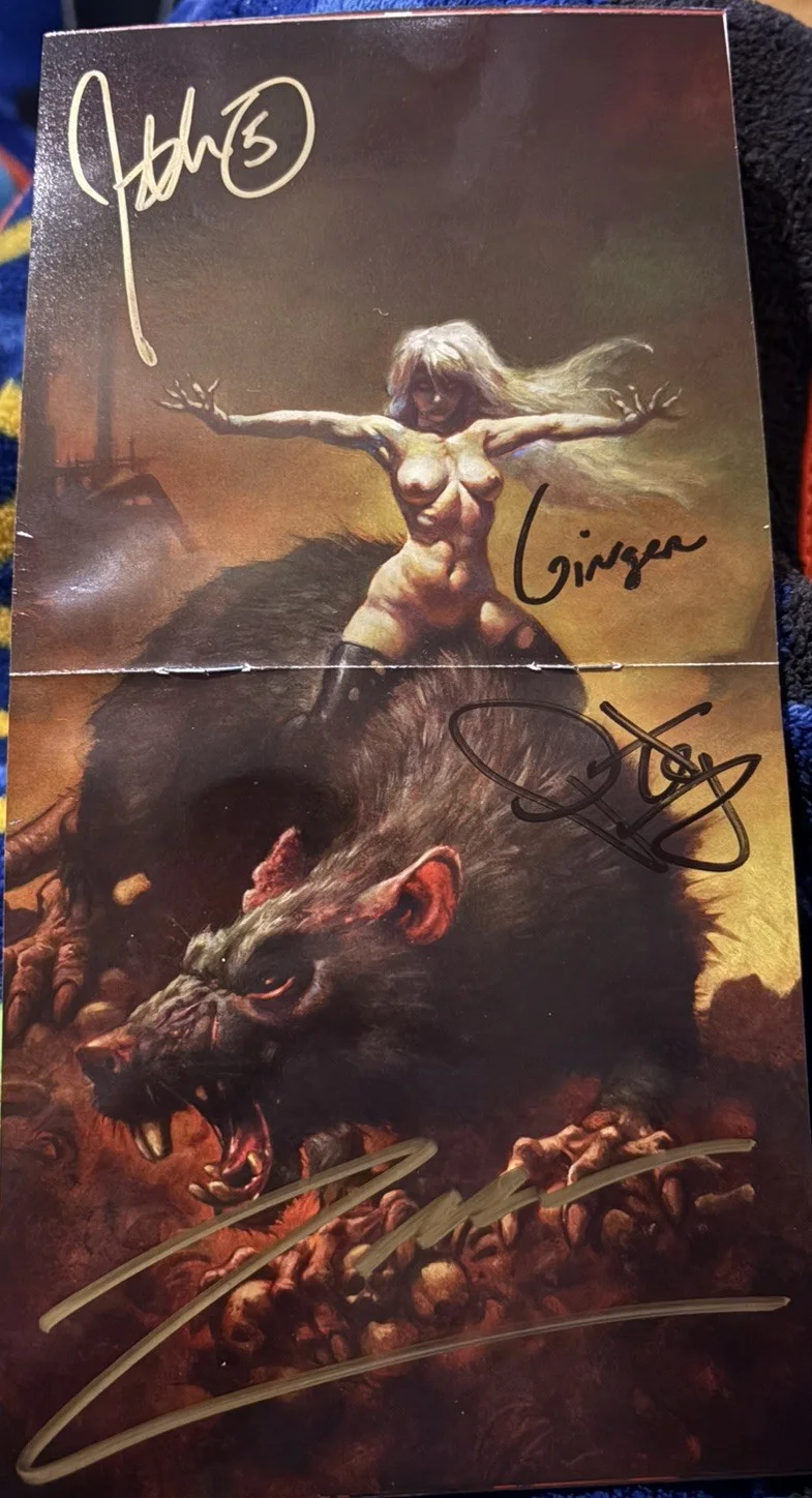 Rob Zombie - Signed Autographed Venomous Rat Vendor CD (John 5, Ginger Fish), image 2