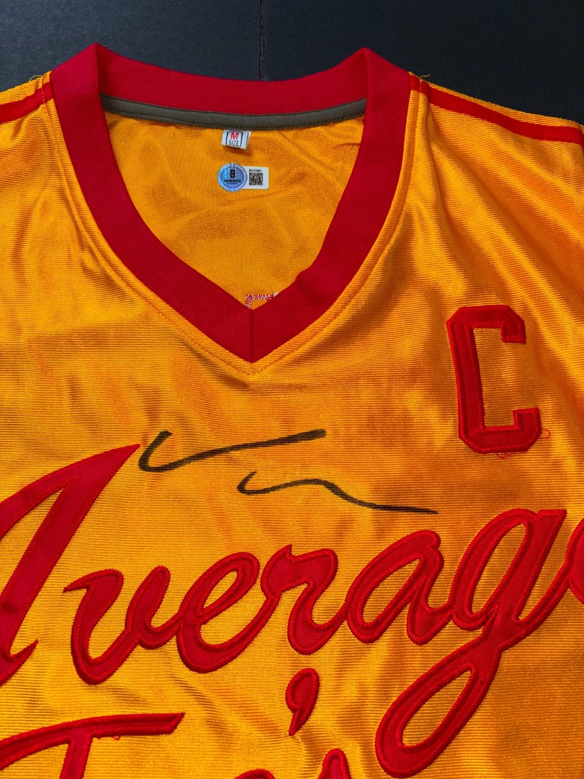 VINCE VAUGHN SIGNED DODGEBALL AVERAGE JOES GYM PETE LAFLEUR JERSEY BAS, image 2