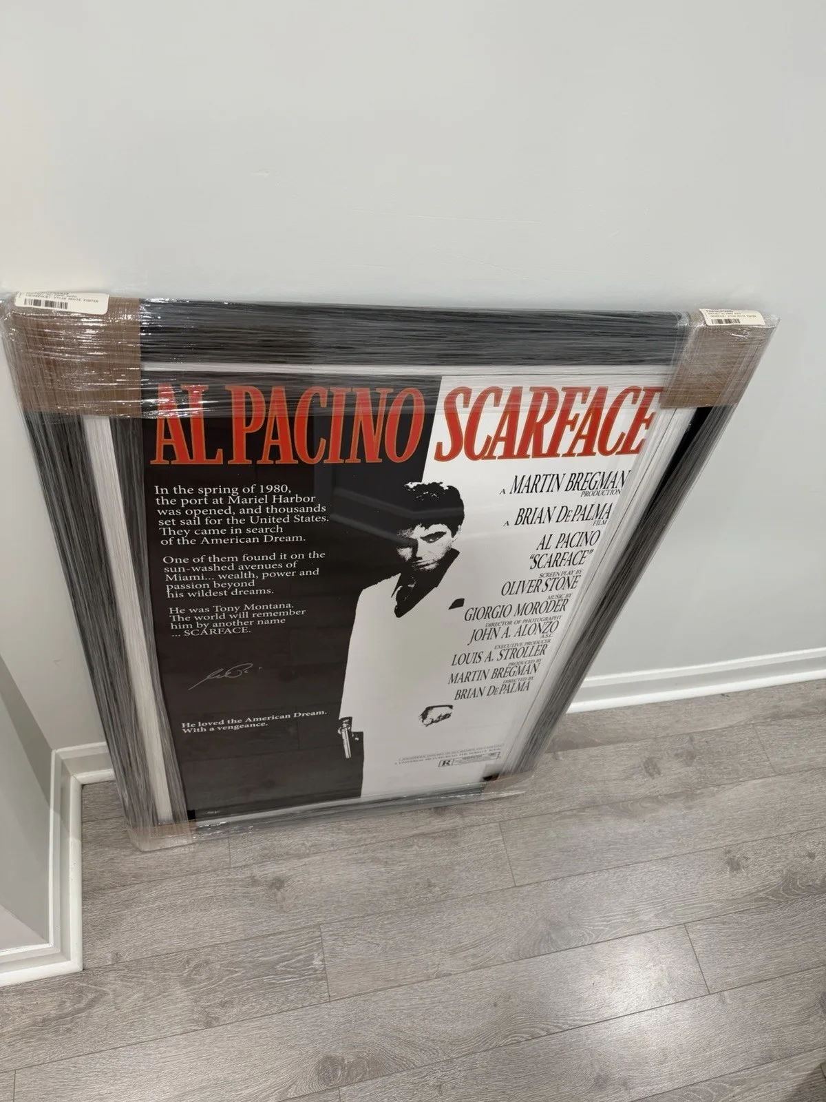 Al Pacino — Al Pacino Scarface Autographed Fanatics Authentic Framed 27" x 40" Movie Poster, изображение 4
