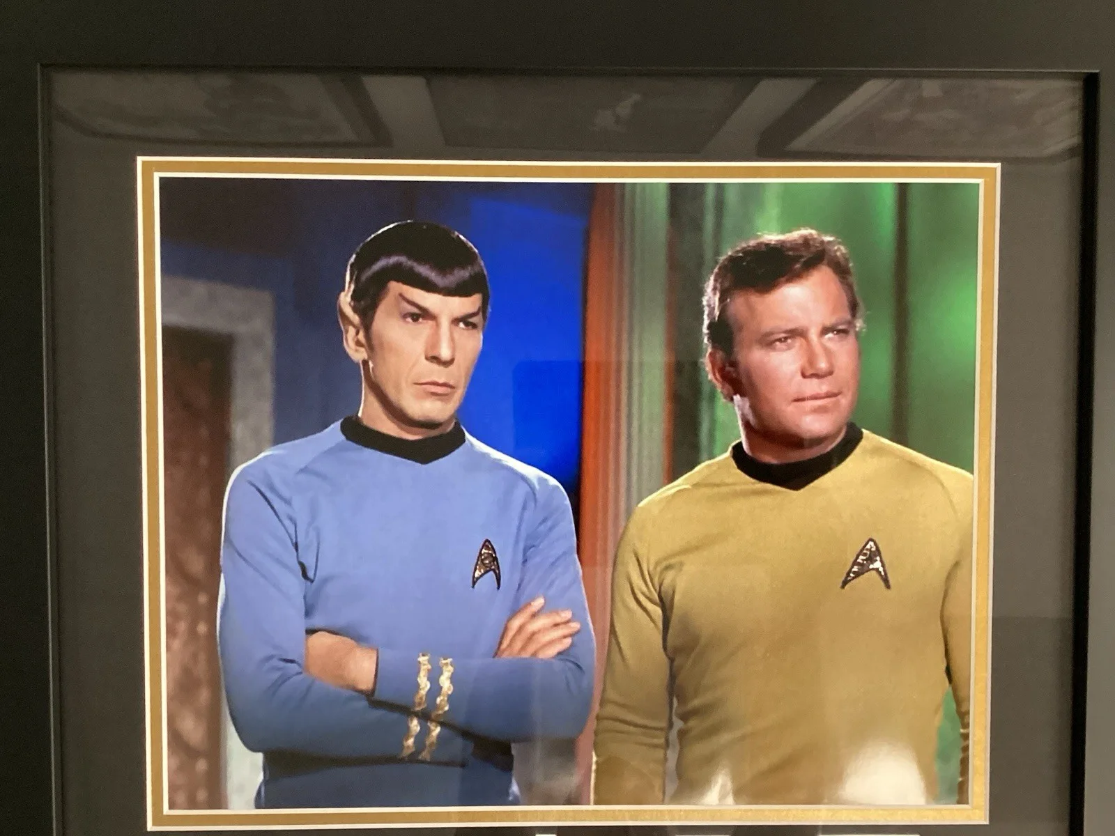 William Shatner, Leonard Nimoy — William Shatner Leonard Nimoy Signed Star Trek Collage Framed Auto PSA/DNA 9.5, изображение 4