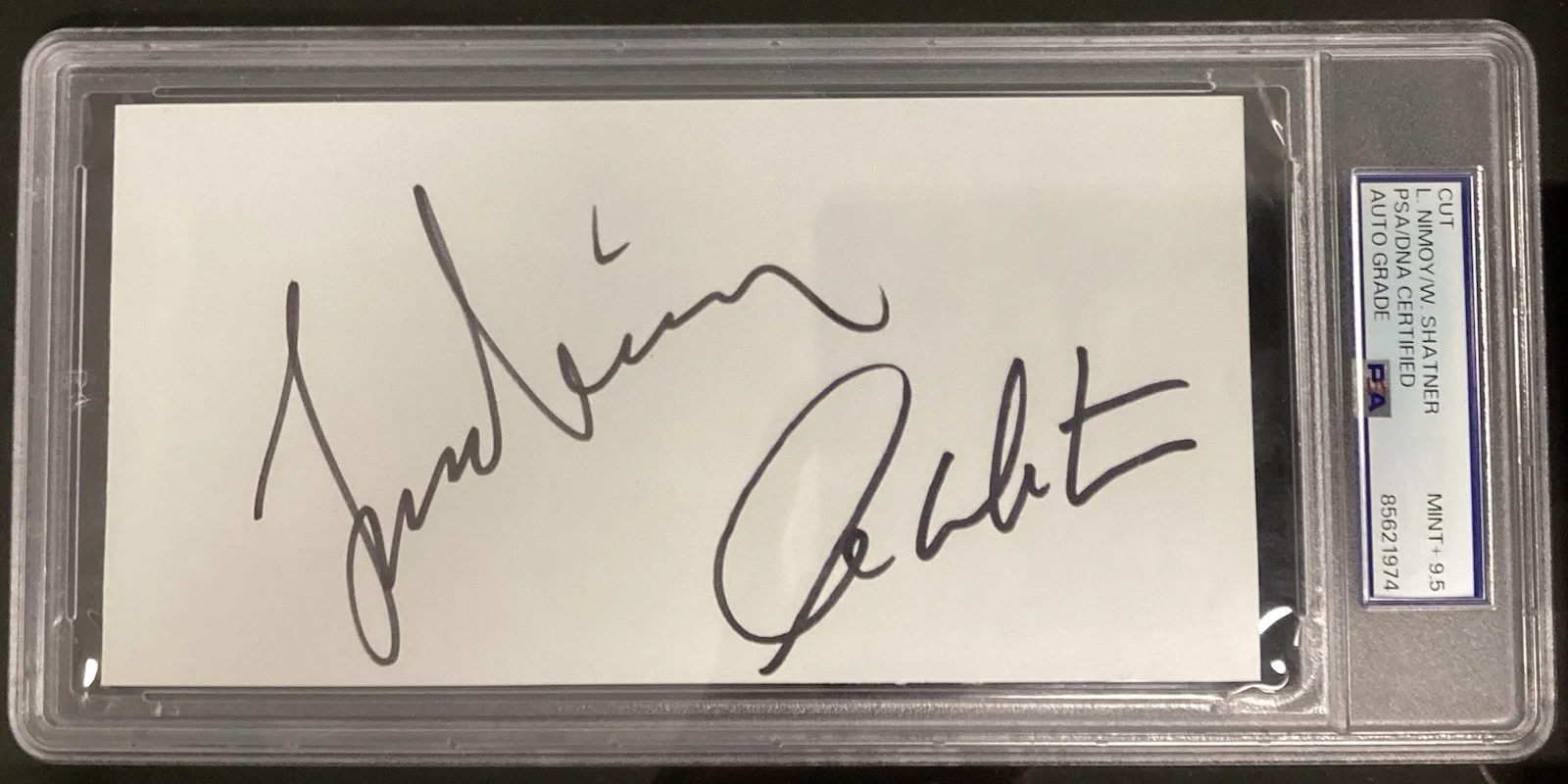 William Shatner, Leonard Nimoy — William Shatner Leonard Nimoy Signed Star Trek Collage Framed Auto PSA/DNA 9.5, изображение 5