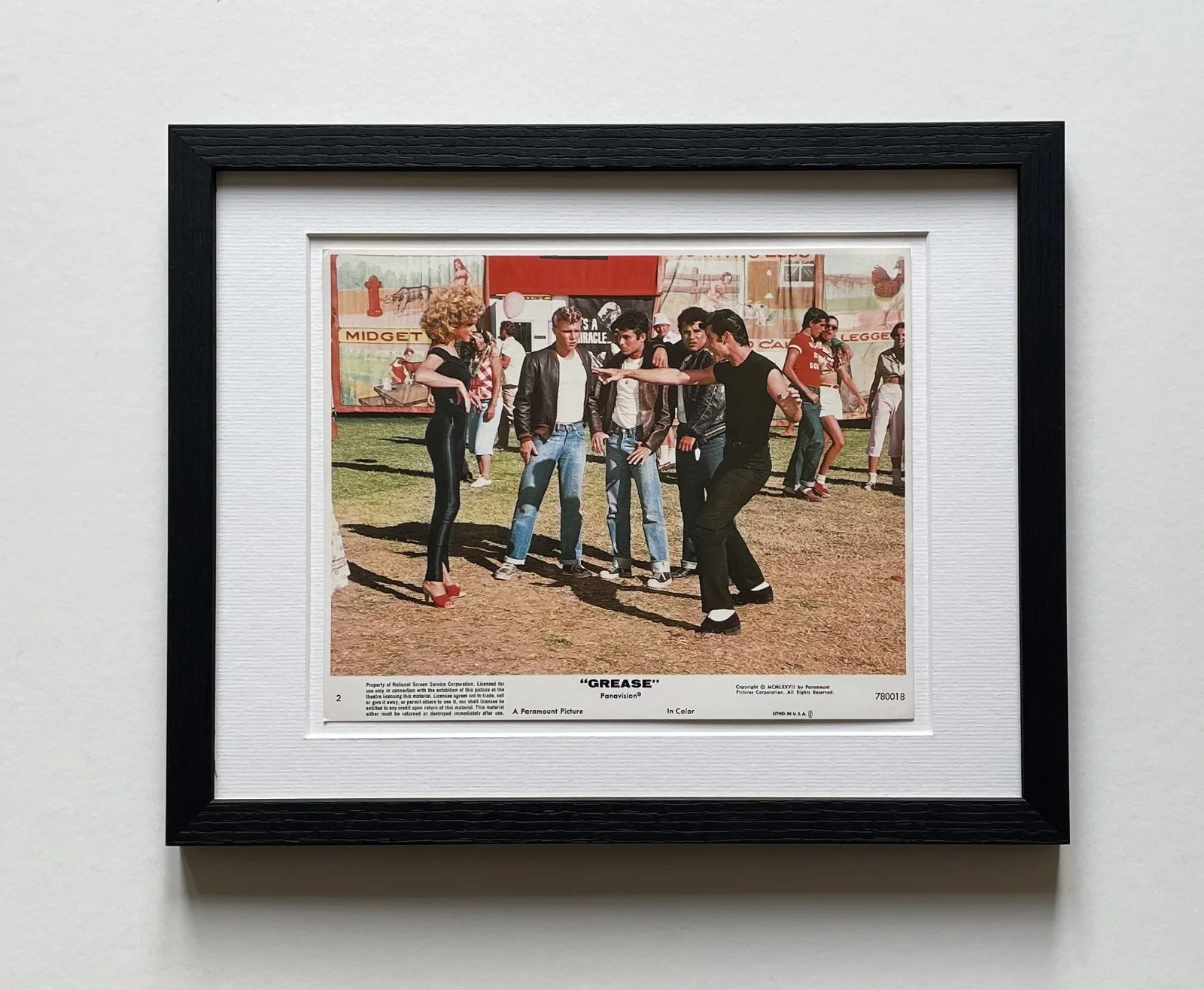 Grease Lobby Card Original Framed 8X10 Inch UK Lobby Card, image 2