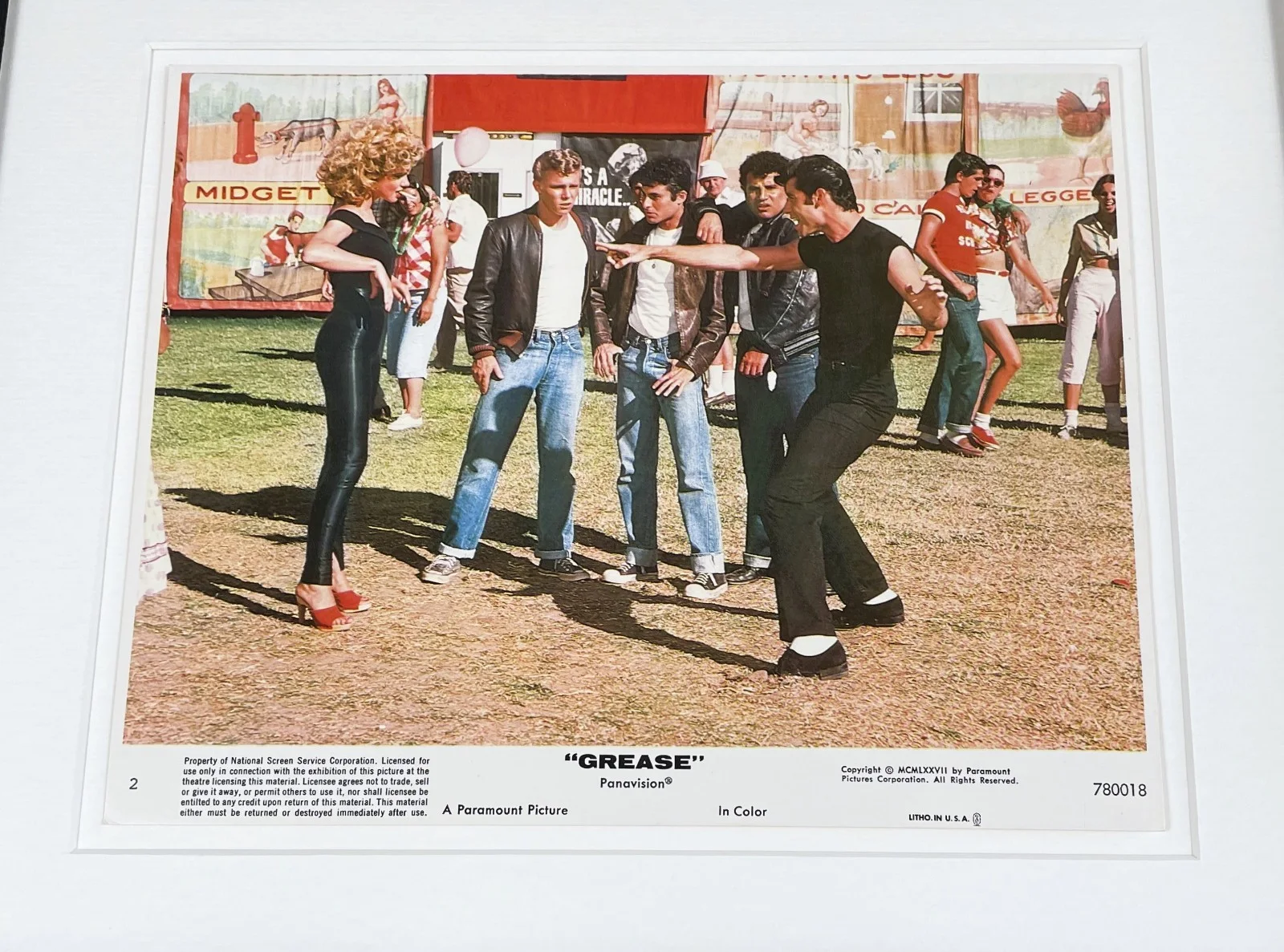 Grease Lobby Card Original Framed 8X10 Inch UK Lobby Card, image 3