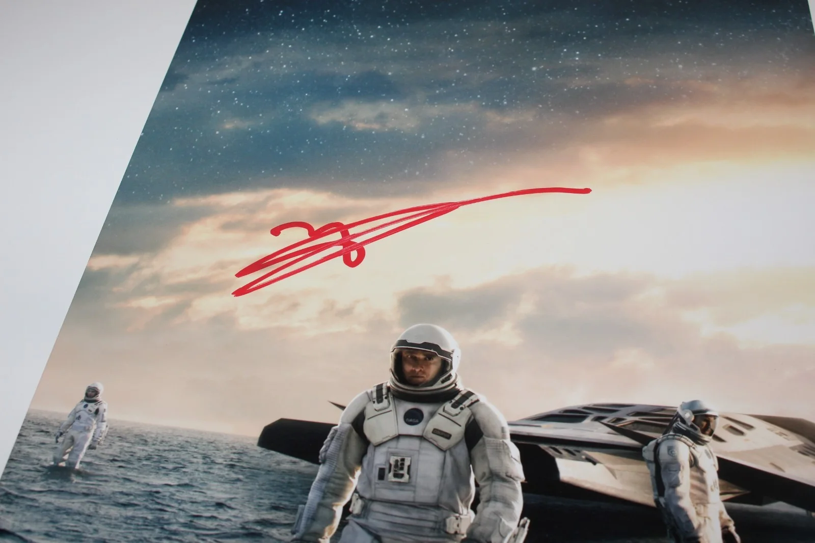 MATTHEW MCCONAUGHEY SIGNED 'INTERSTELLAR' MOVIE POSTER AUTOGRAPH BAS BECKETT COA, изображение 4