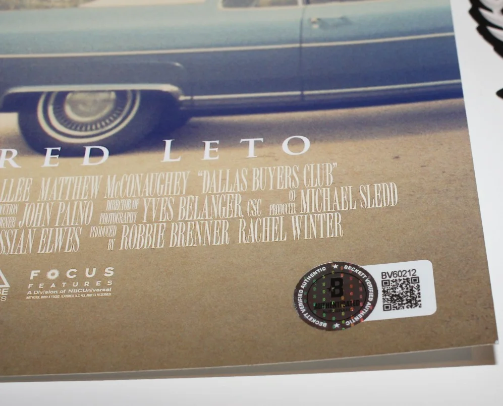 MATTHEW MCCONAUGHEY SIGNED DALLAS BUYERS CLUB 12x18 MOVIE POSTER BAS BECKETT COA, изображение 3