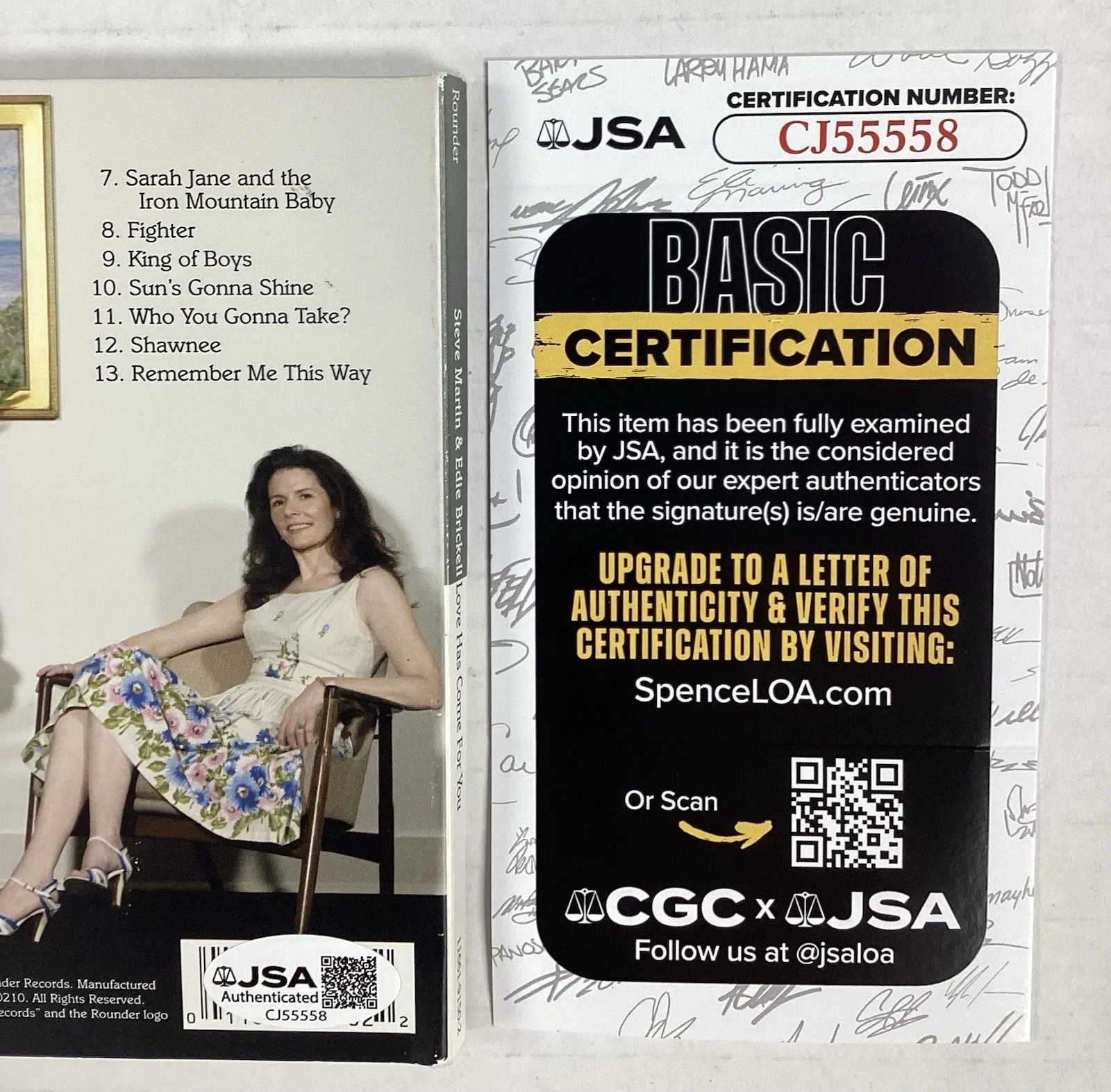 Steve Martin Edie Brickell Signed CD Love Has Come for You 2013 Autograph JSA, изображение 4