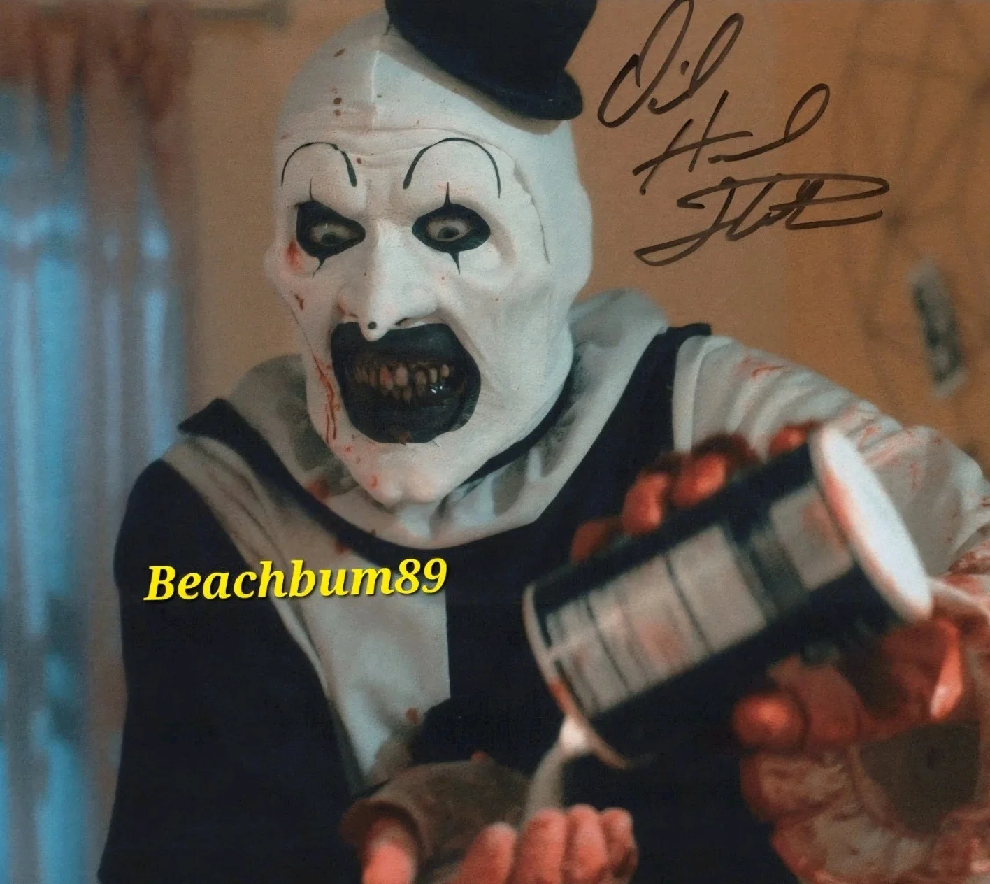 David howard Thornton — "Terrifier 2" - DAVID HOWARD THORNTON - Salt Scene - Signed 8x10 W/COA, image 4