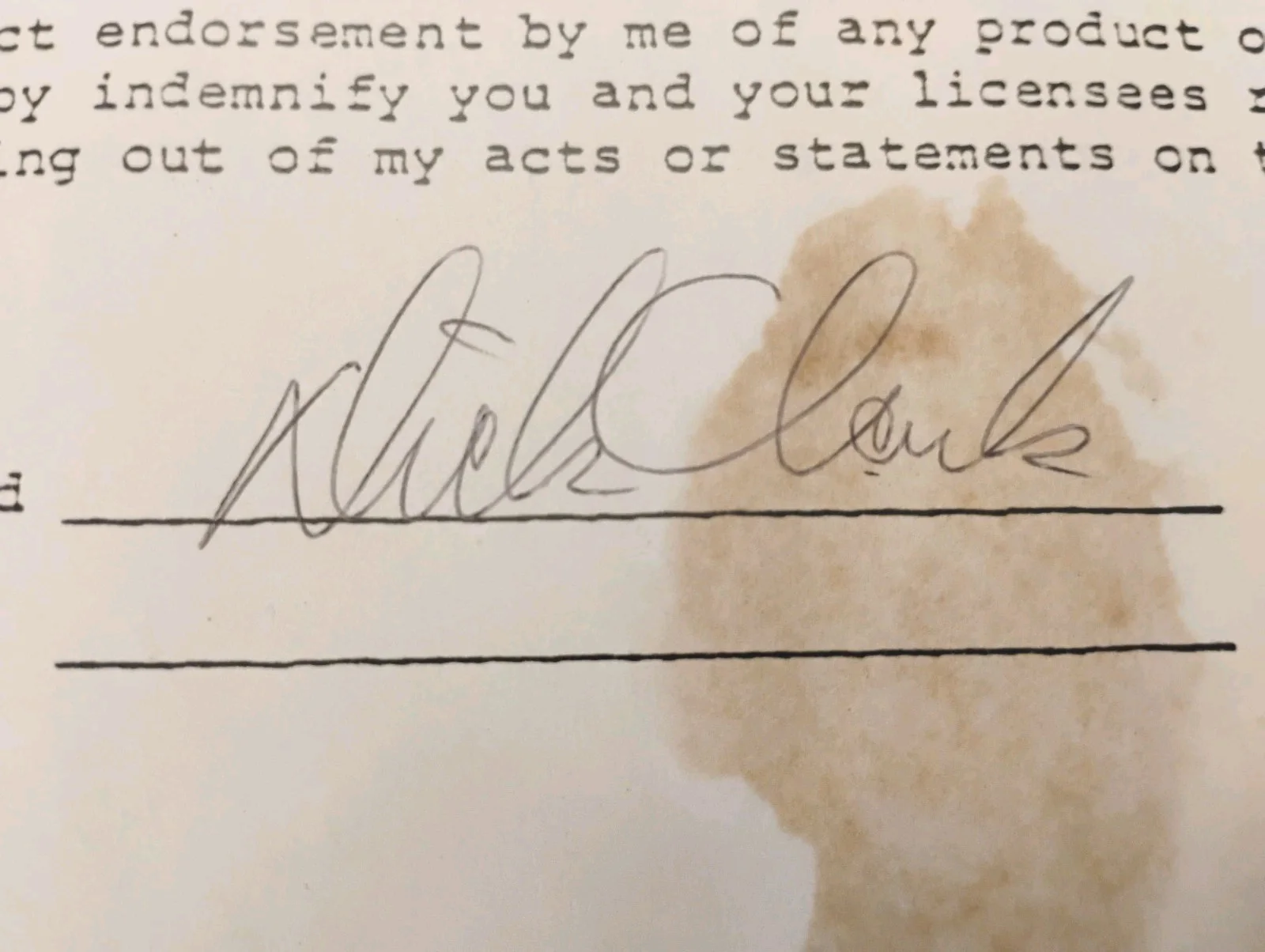 Dick Clark — Dick Clark Signed 1981 ABC Contract R & R Provenance Oct. 1981, image 3