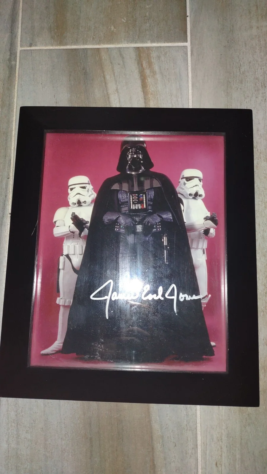 James earl jones — james earl jones signed star wars photograph darth vader and atorm troopers, изображение 2