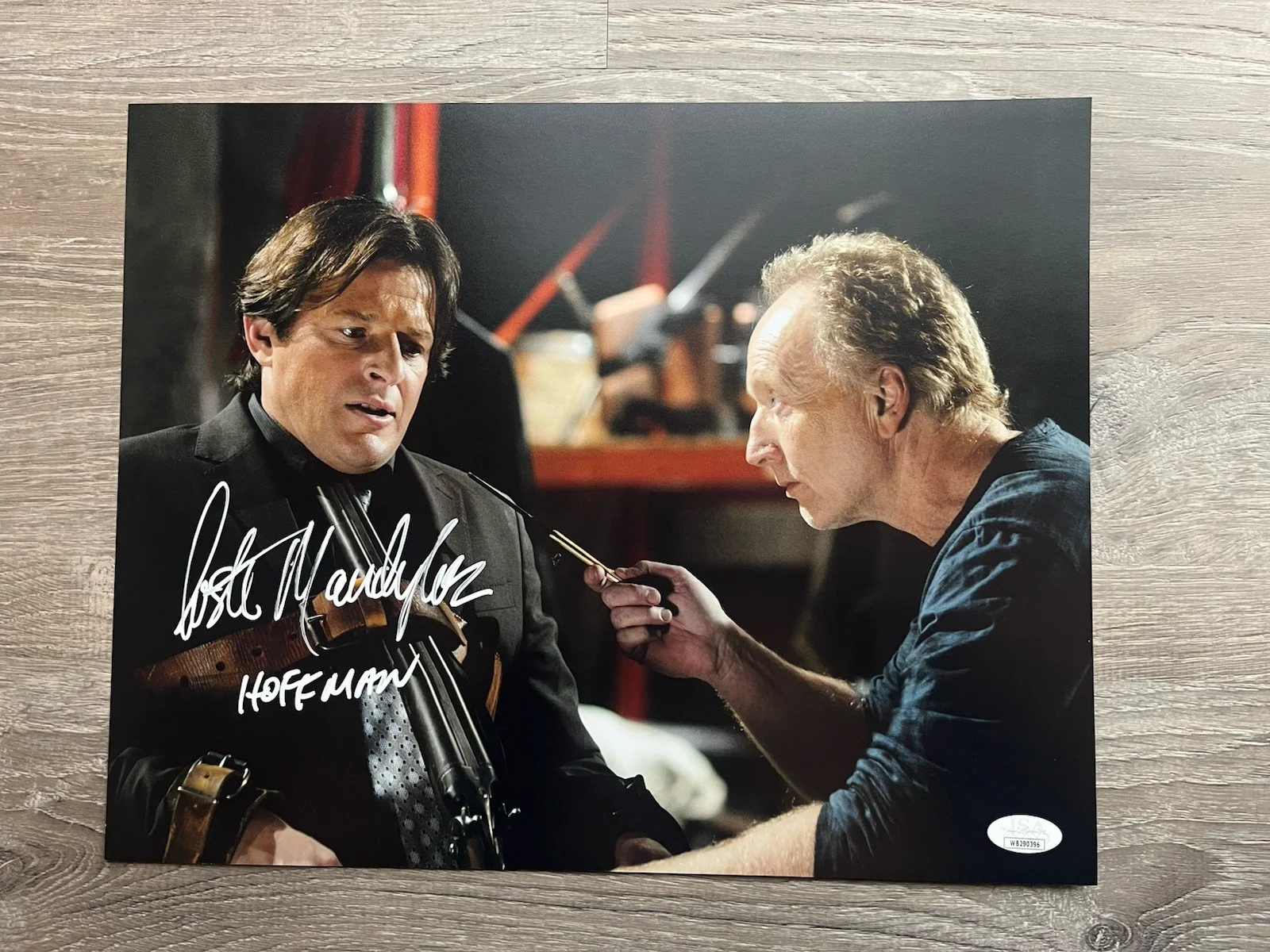 Costas Mandylor — Costas Mandylor Signed Saw 11x14 Photo JSA COA Detective Hoffman Jigsaw Horror, image 2