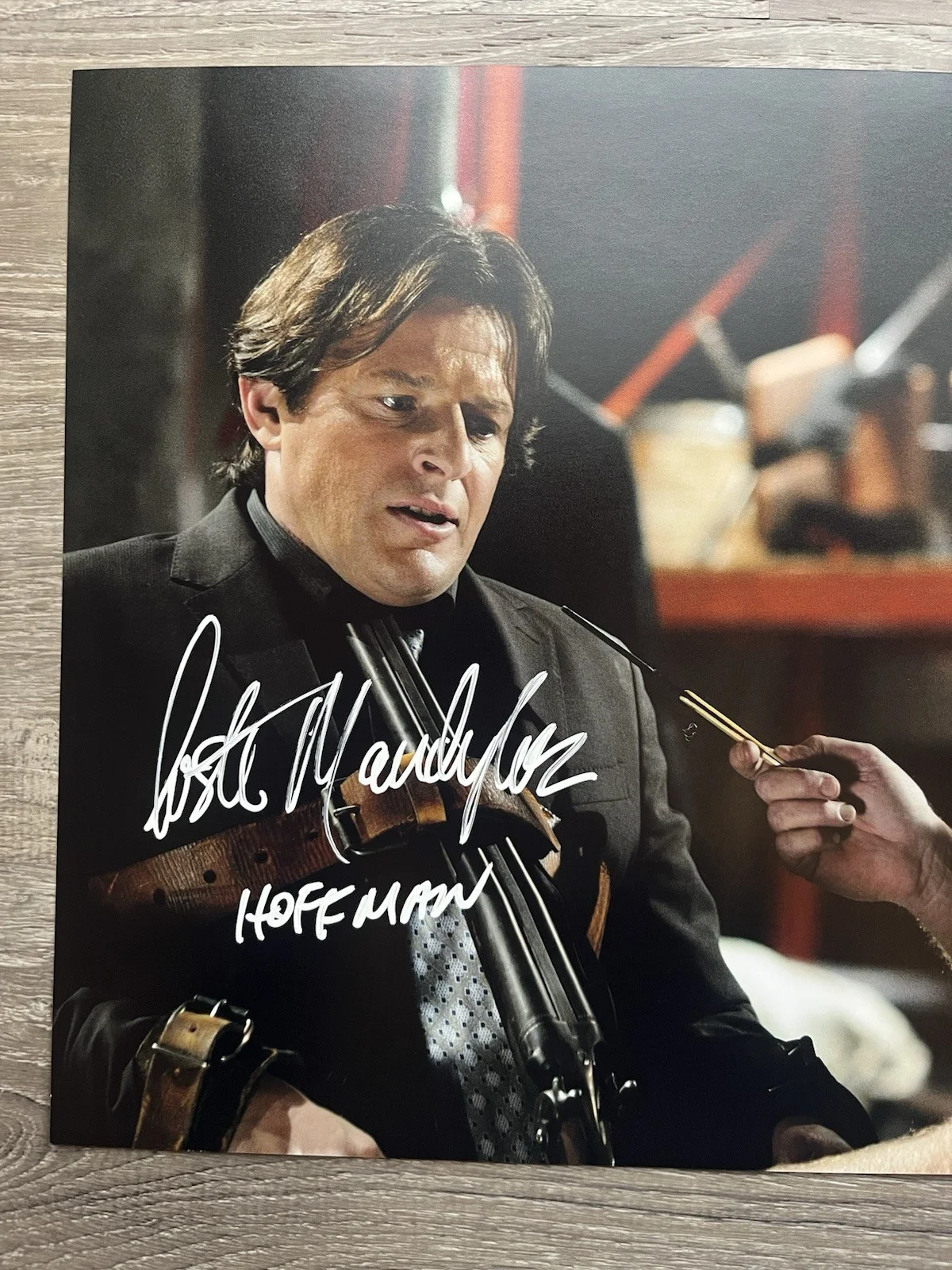Costas Mandylor — Costas Mandylor Signed Saw 11x14 Photo JSA COA Detective Hoffman Jigsaw Horror, image 3