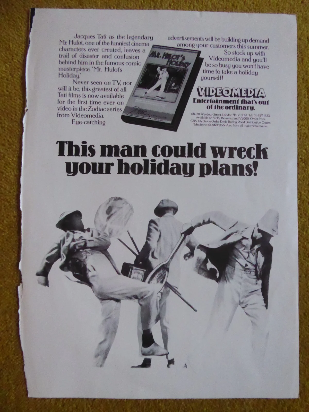 Original Video Trade Magazine Advert Mission Mars IPC Pre Cert Horror Gore, изображение 2