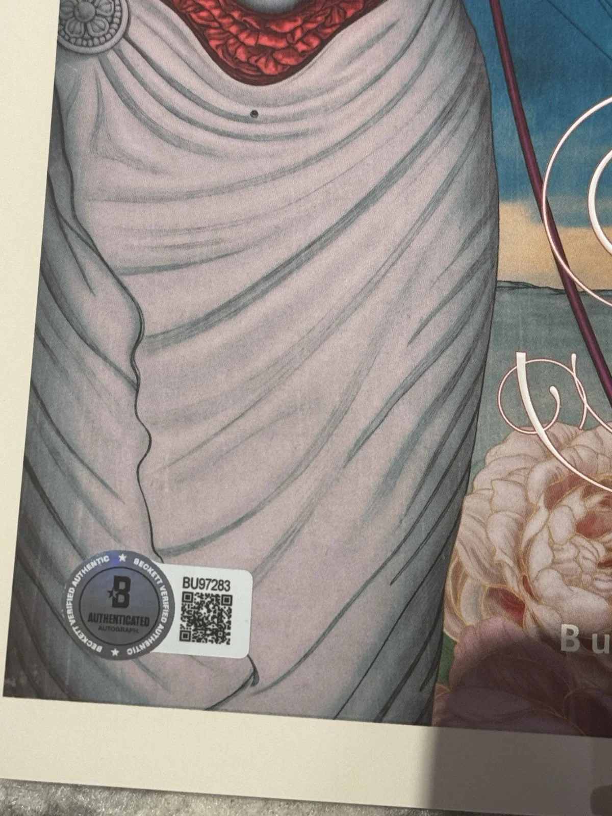 GUILLERMO DEL TORO SIGNED FRANKENSTEIN IMAX POSTER 24X16.5 AUTO NETFLIX BAS COA, изображение 4