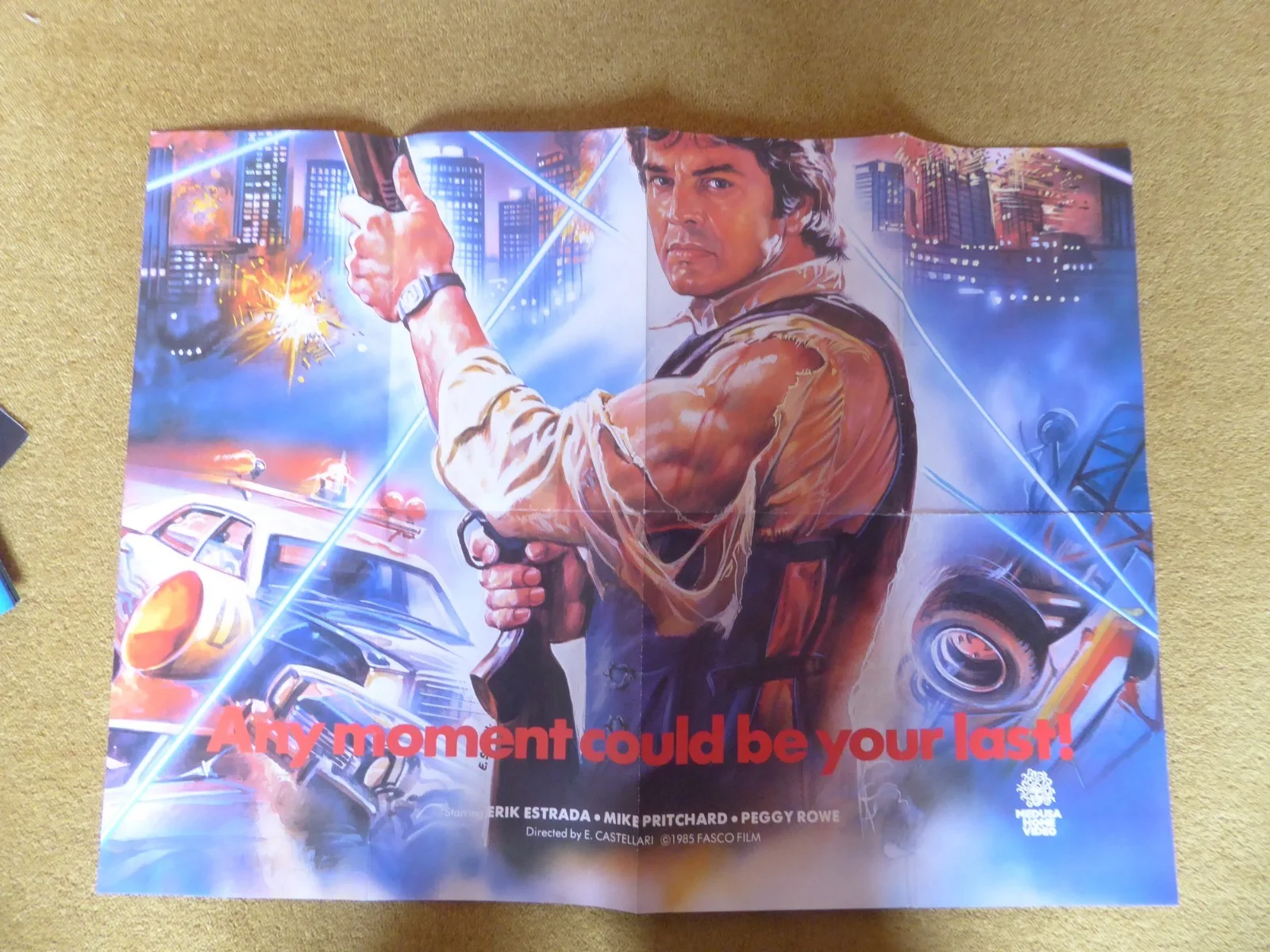 Original Video Magazine Ad Light Blast Medusa Video/Poster Post Cert Advert 1986, изображение 2