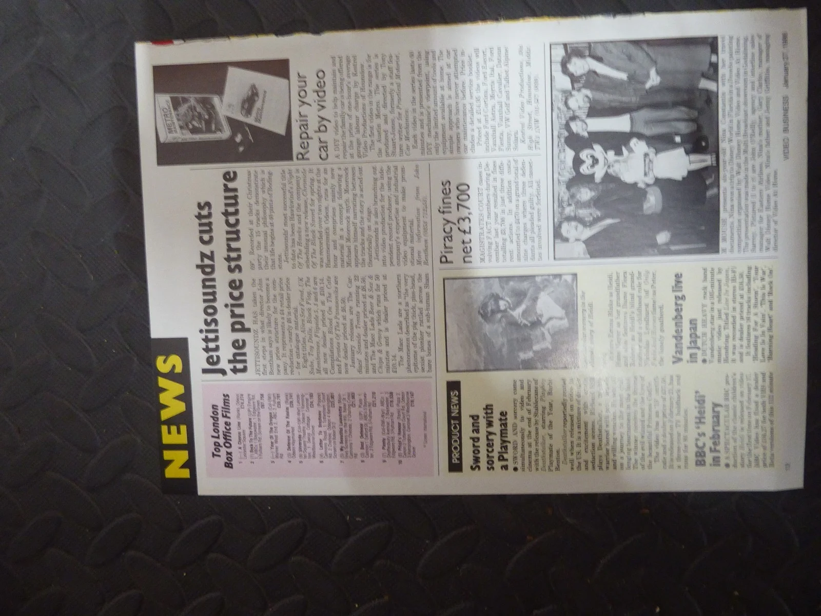 Original Video Magazine Advert Fear City Video Post Cert Advert 1986, изображение 3