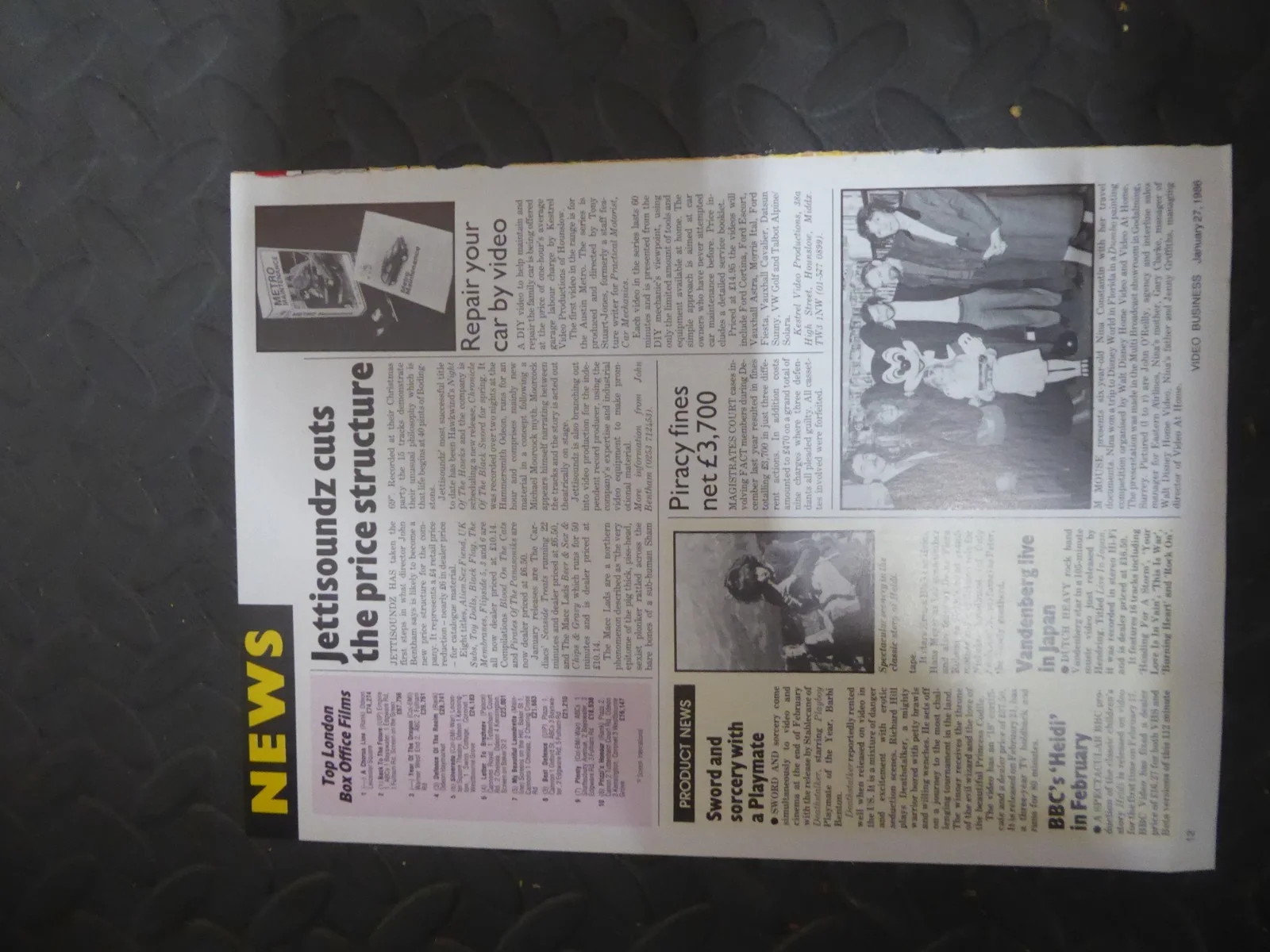Original Video Magazine Advert Fear City Video Post Cert Advert 1986, изображение 4