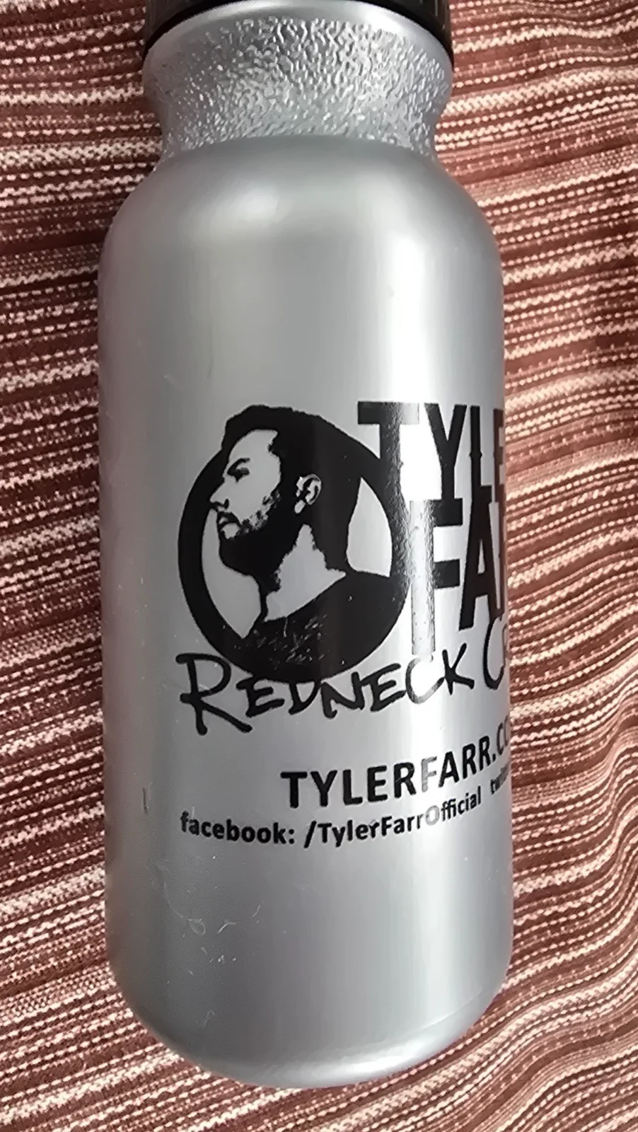 TYLER FARR*Redneck Crazy*Silver/Grey Plastic Water/Sport Drink Bottle*Garyline*, image 3