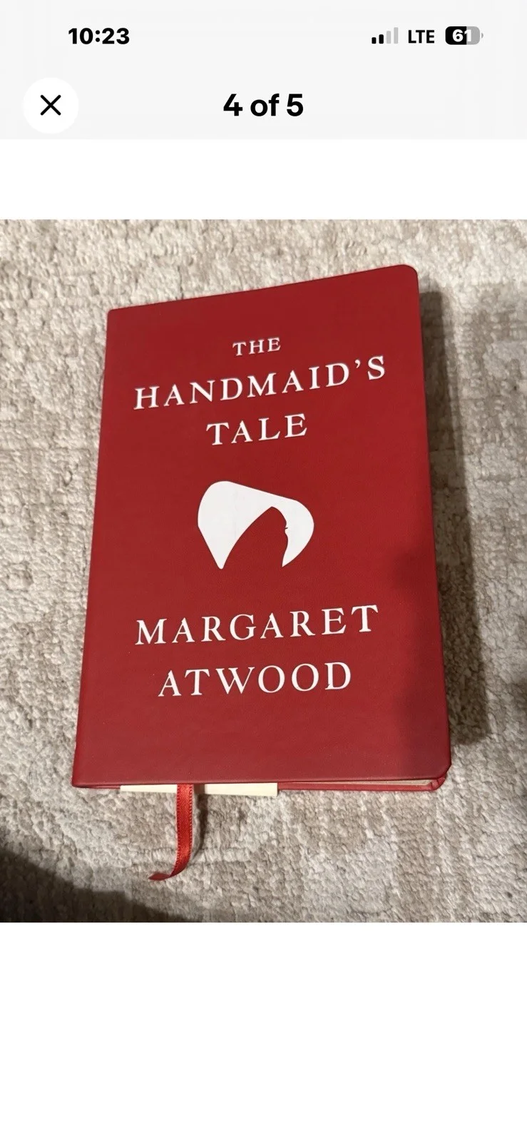 MARGARET ATWOOD SIGNED HANDMAIDS TALE BOOK - LEGENDARY AUTHOR AUTOGRAPHED!, изображение 2
