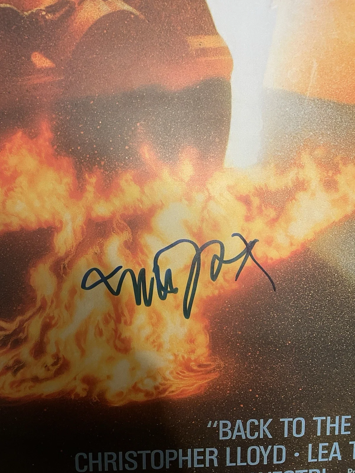 Michael J. Fox Back To The Future Signed Movie Poster Autographed Print Rare ￼, изображение 2