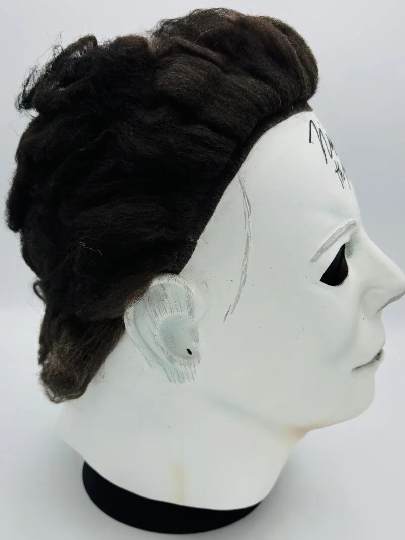 NICK CASTLE — NICK CASTLE SIGNED MICHAEL MYERS TOTS MASK HALLOWEEN HORROR AUTOGRAPH BAS 654, image 3