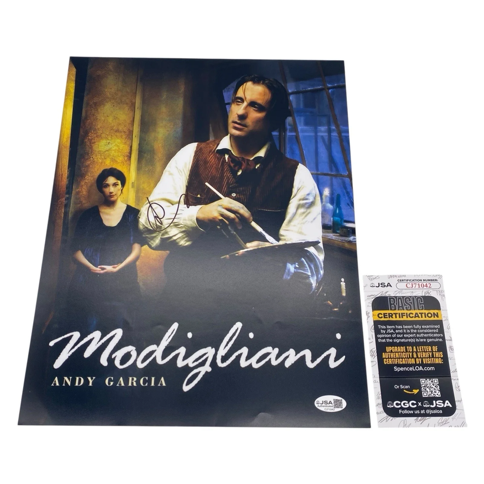 Andy Garcia — Andy Garcia Signed 11x14 Photo JSA Land Man Oceans 11 Godfather Modigliani, image 2