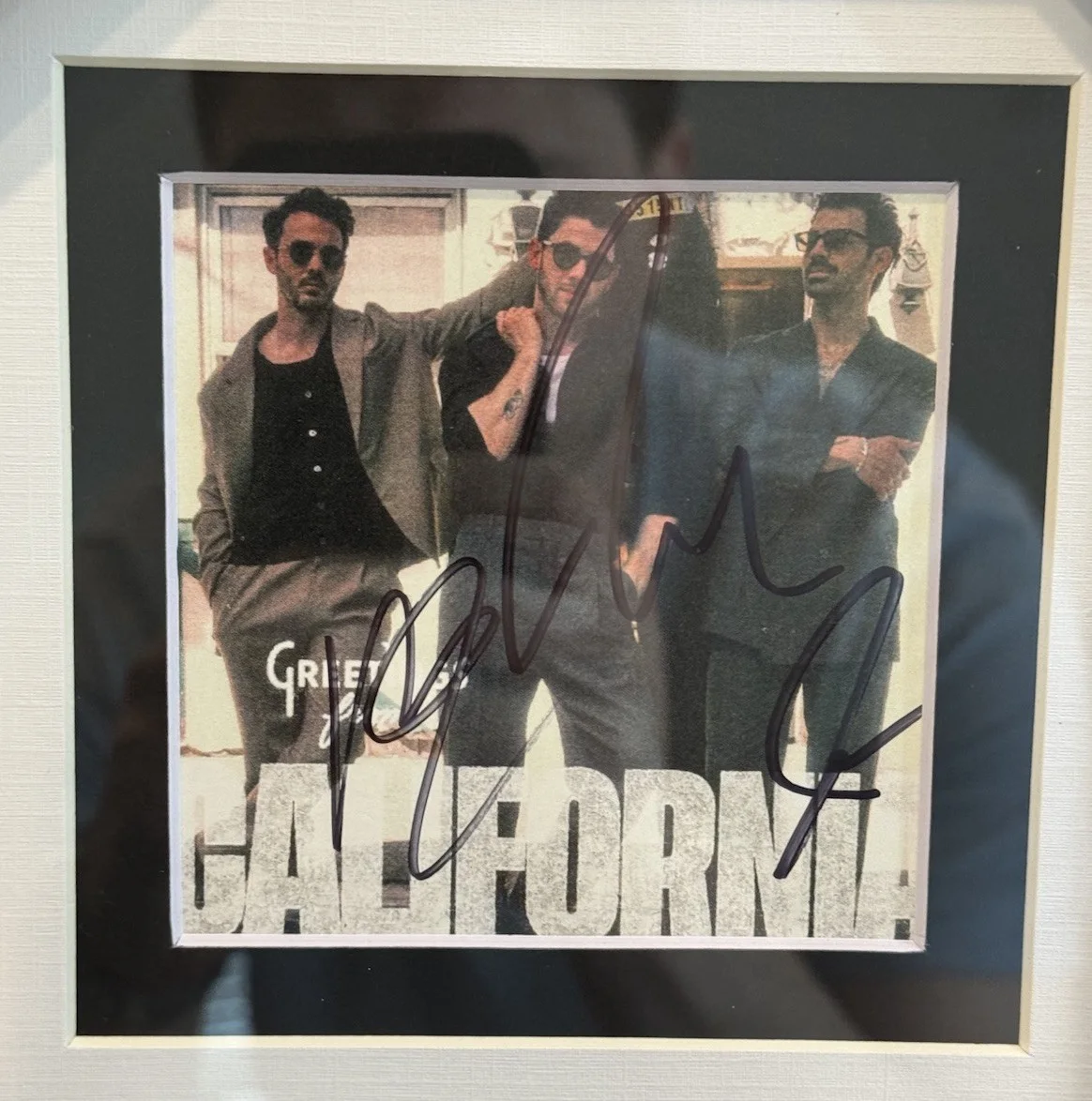 Jonas Brothers Greetings From Your Hometown Framed Signed CD, image 2
