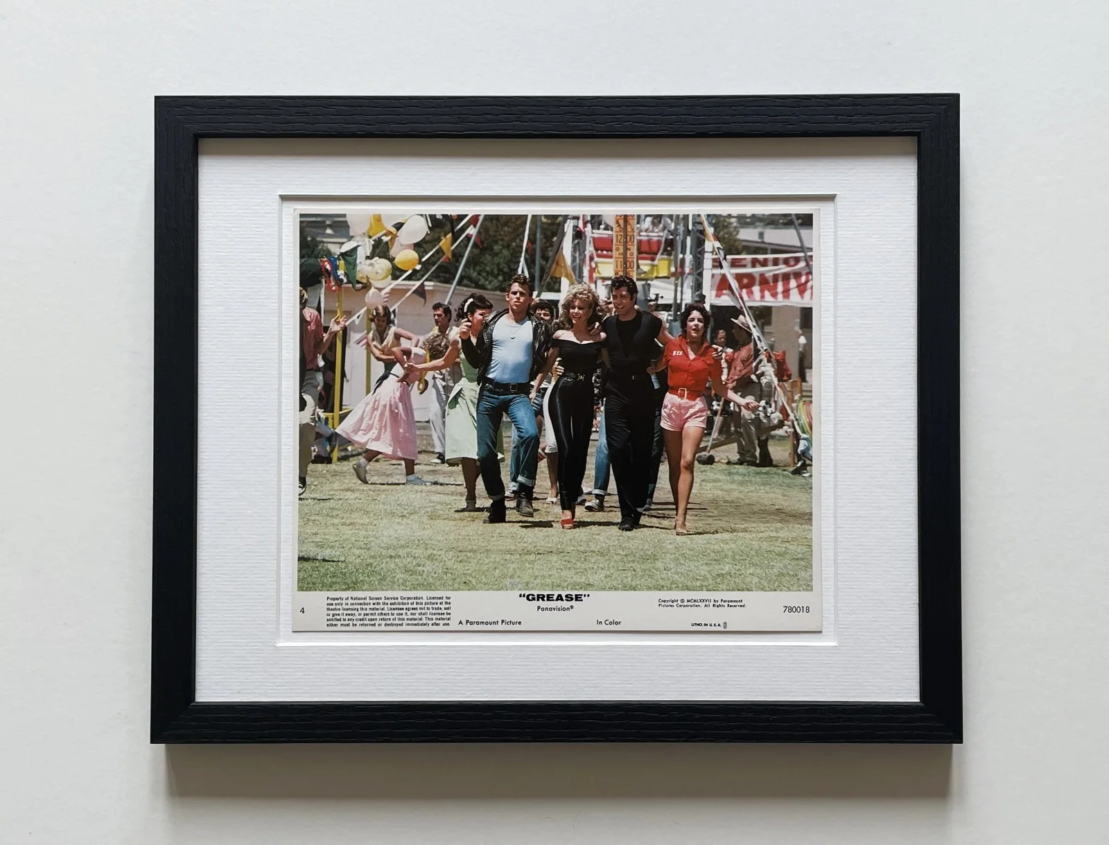 Grease Lobby Card Original Framed 8X10 Inch UK Lobby Card, изображение 2