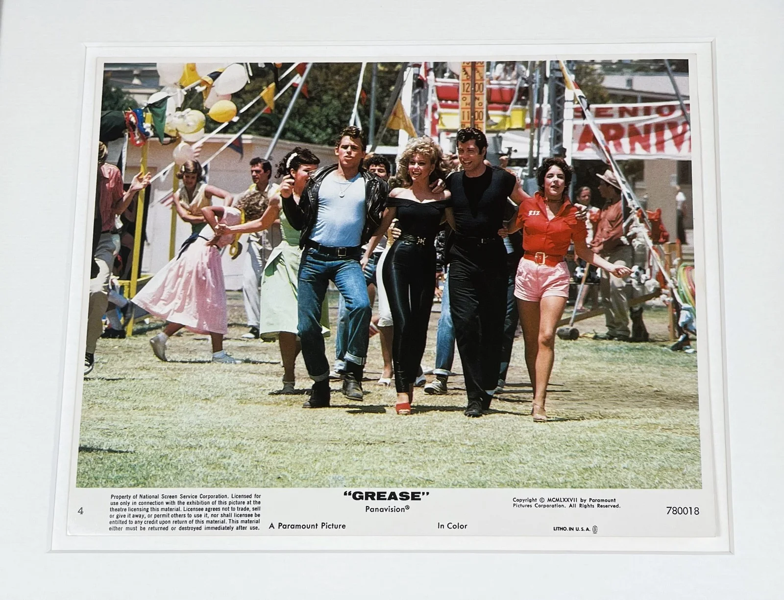 Grease Lobby Card Original Framed 8X10 Inch UK Lobby Card, изображение 3