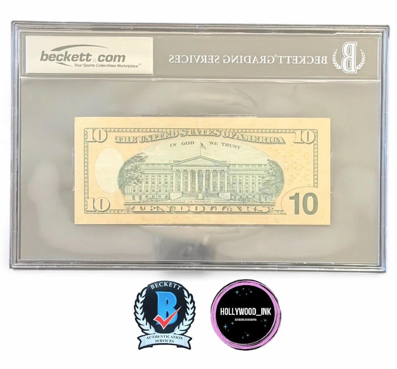 Daveed Diggs — DAVEED DIGGS SIGNED HAMILTON CURRENCY AUTOGRAPH BECKETT ENCAPSULATED-B, image 2