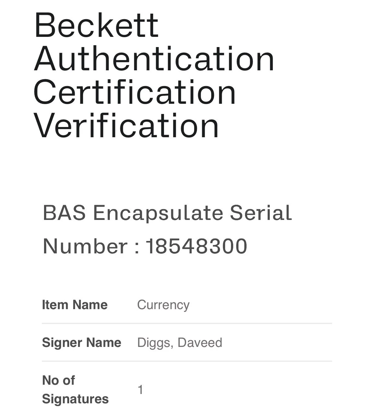 Daveed Diggs — DAVEED DIGGS SIGNED HAMILTON CURRENCY AUTOGRAPH BECKETT ENCAPSULATED-B, image 4