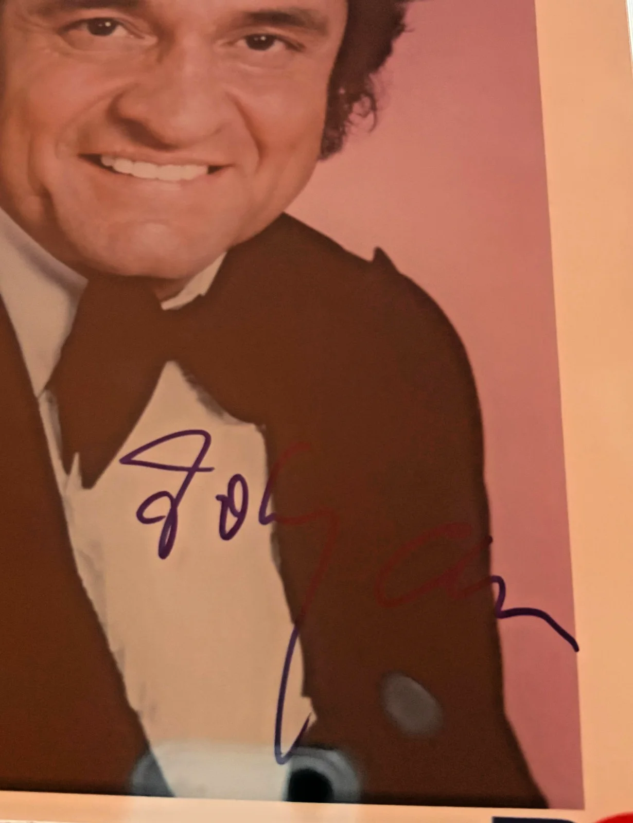 Johnny Cash — JOHNNY CASH SIGNED AUTOGRAPHED 8X10 PHOTO PSA ENCAPSULATED VINTAGE RARE WILLIE, изображение 2