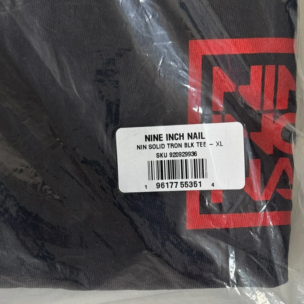 NINE INCH NAILS TRON ARES SDCC 2025 EXCLUSIVE T-SHIRT XL NEW SEALED NIN DISNEY, изображение 2