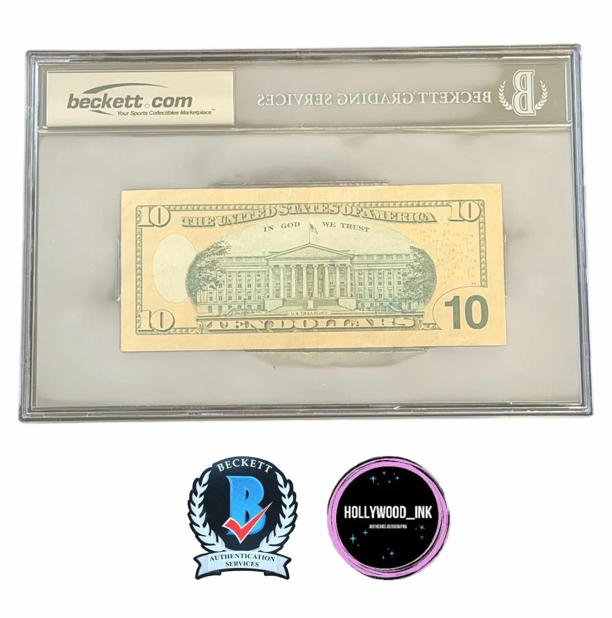 Daveed Diggs — DAVEED DIGGS SIGNED HAMILTON CURRENCY AUTOGRAPH BECKETT ENCAPSULATED-A, image 2