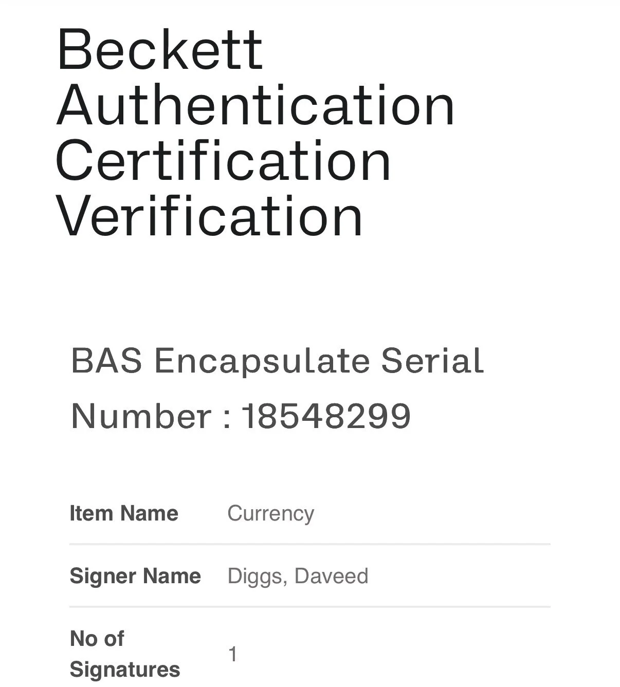 Daveed Diggs — DAVEED DIGGS SIGNED HAMILTON CURRENCY AUTOGRAPH BECKETT ENCAPSULATED-A, image 4