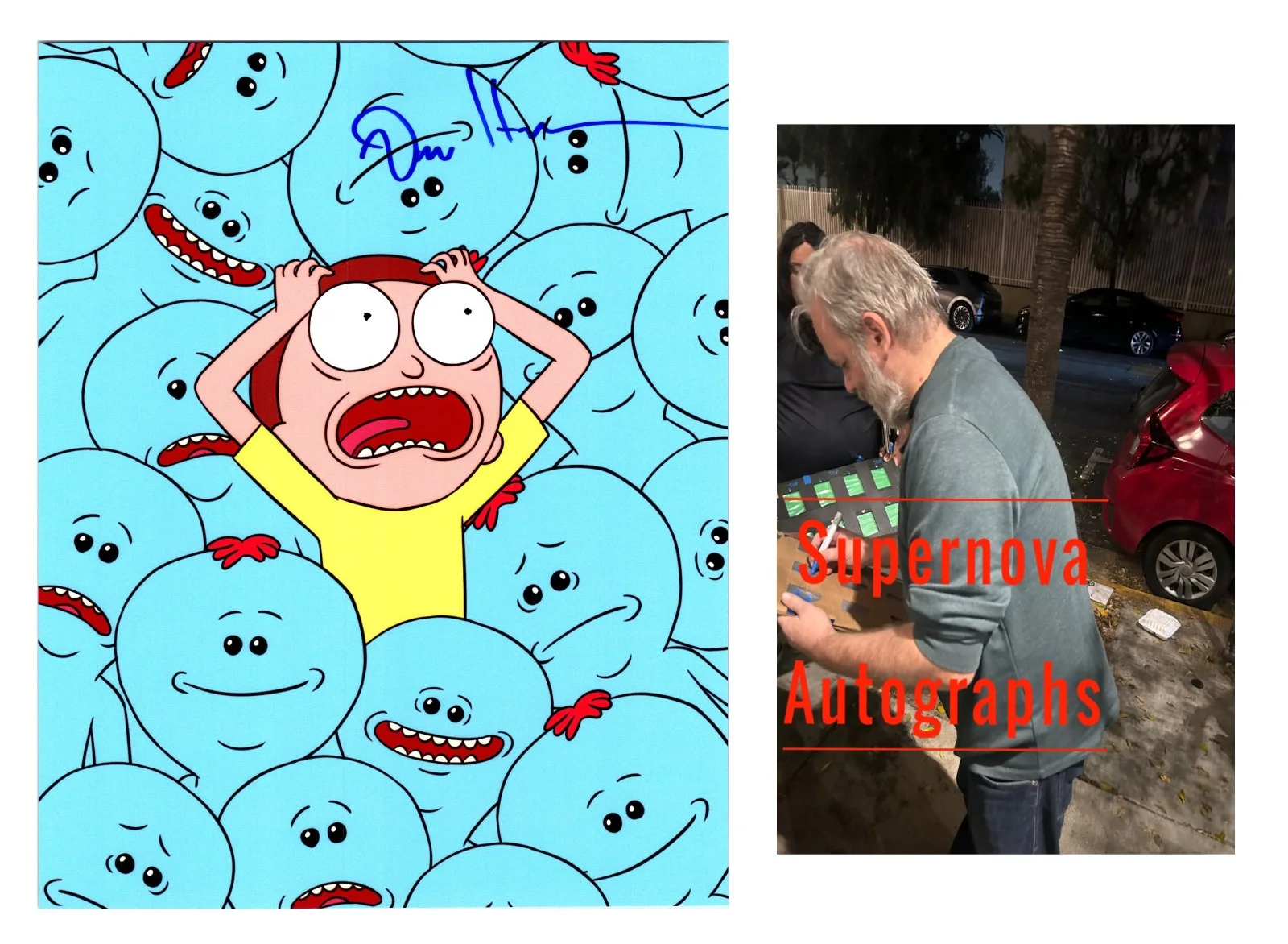 Dan Harmon — Dan Harmon Signed Autograph 8x10 Rick and Morty Photo with Exact Photo Proof