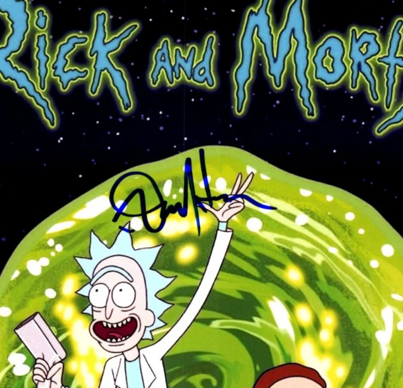 Dan Harmon — Dan Harmon Signed Autograph 8x10 Rick and Morty Photo with Exact Photo Proof, изображение 2