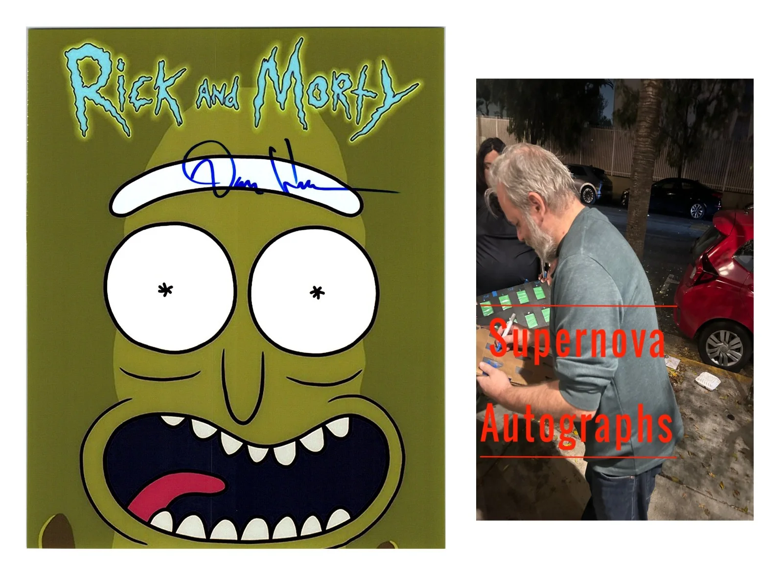 Dan Harmon — Dan Harmon Signed Autograph 8x10 Rick and Morty Photo with Exact Photo Proof