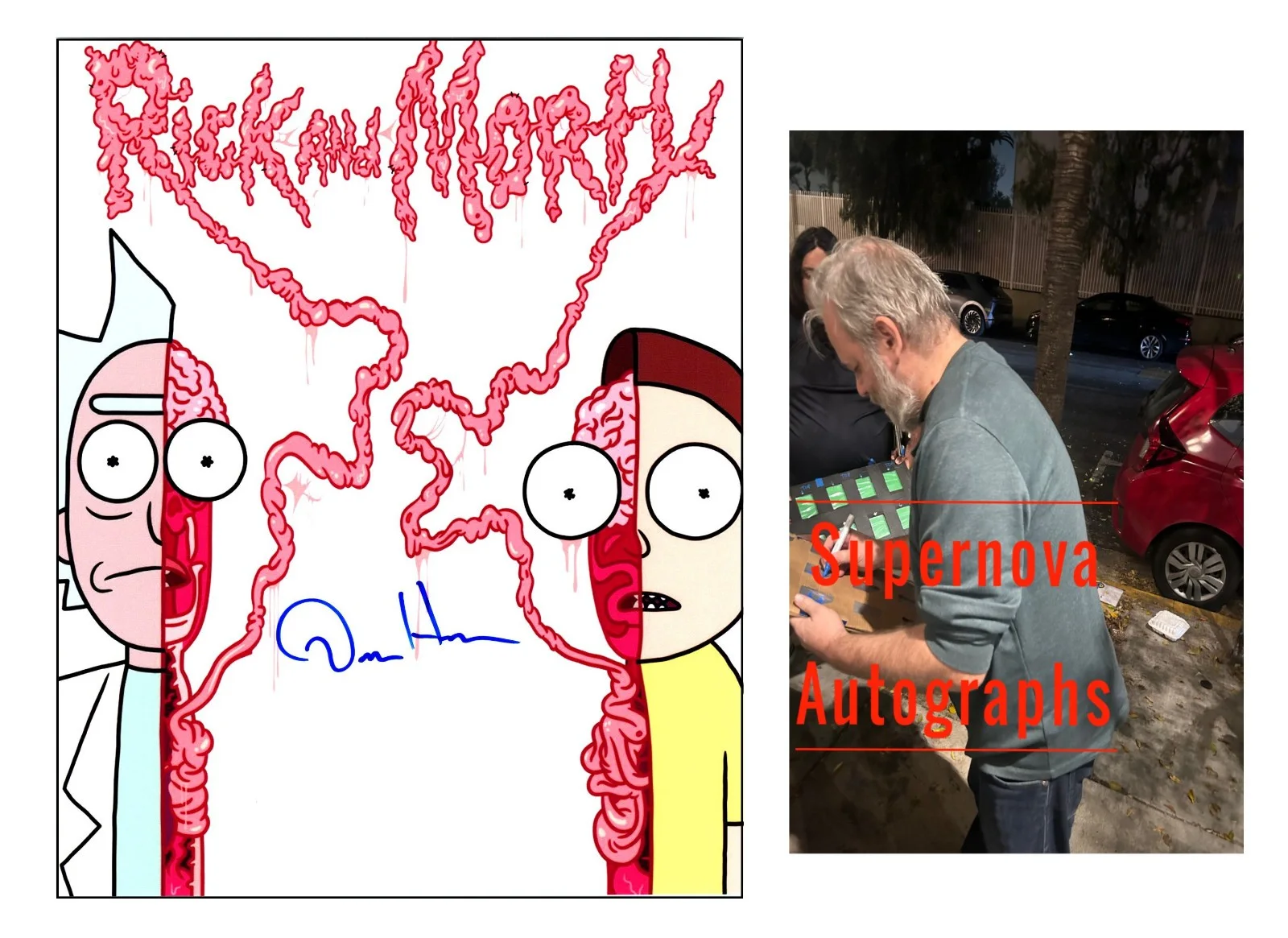 Dan Harmon — Dan Harmon Signed Autograph 8x10 Rick and Morty Photo with Exact Photo Proof