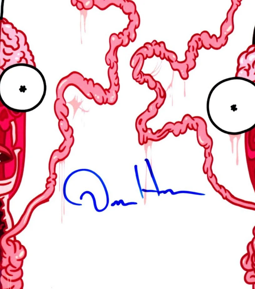 Dan Harmon — Dan Harmon Signed Autograph 8x10 Rick and Morty Photo with Exact Photo Proof, image 2