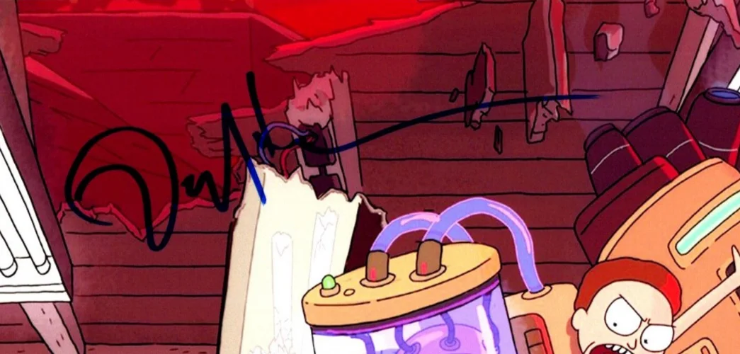 Dan Harmon — Dan Harmon Signed Autograph 8x10 Rick and Morty Photo with Exact Photo Proof, изображение 3