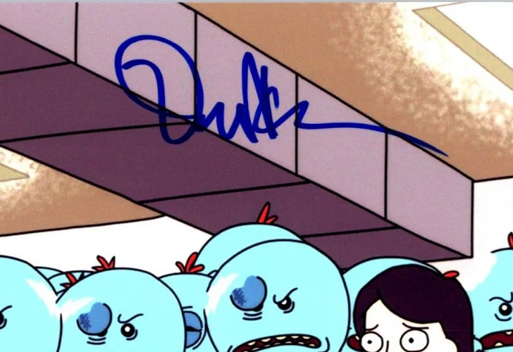 Dan Harmon — Dan Harmon Signed Autograph 8x10 Rick and Morty Photo with Exact Photo Proof, image 3
