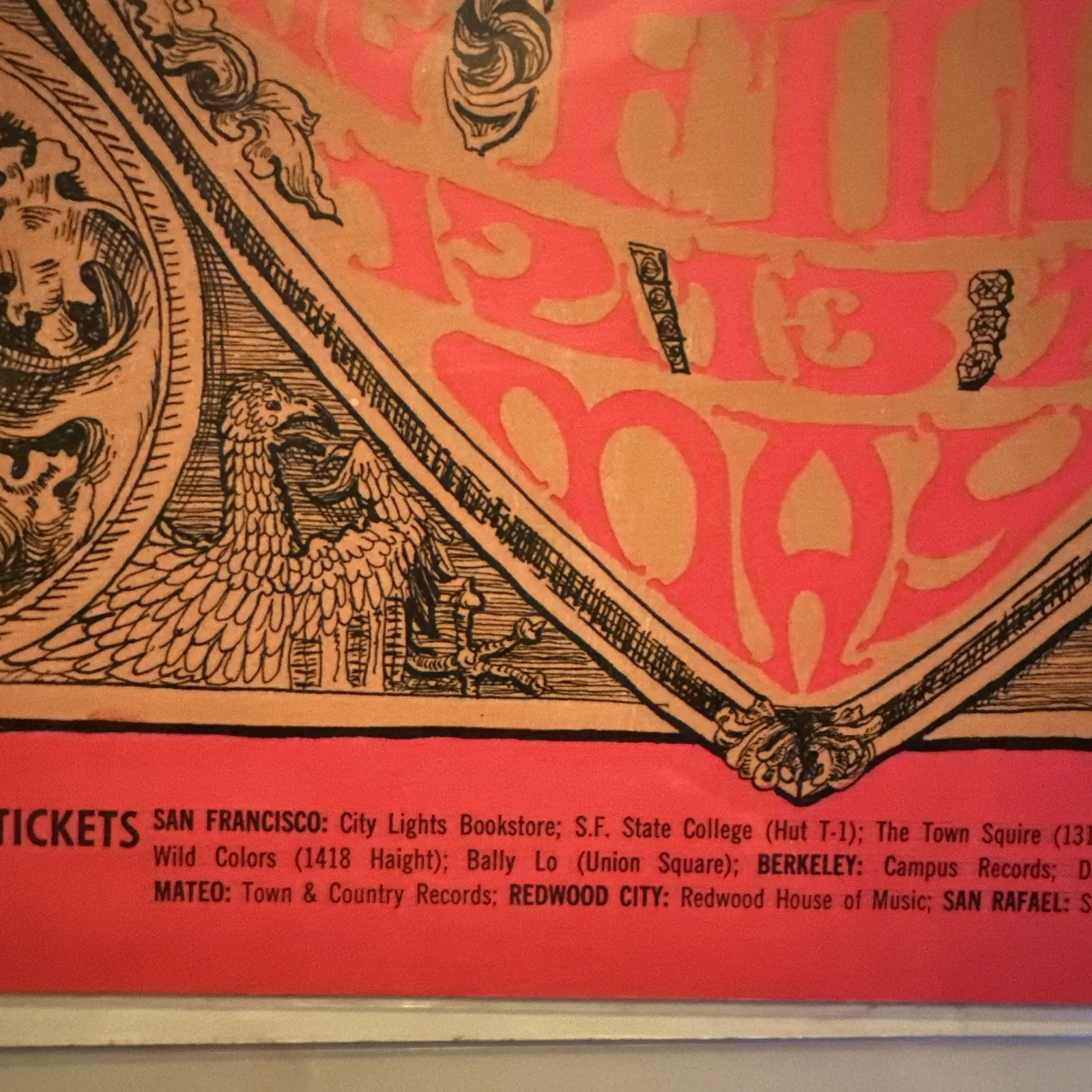 JEFFERSON AIRPLANE Concert Poster, BG-63 1st Print, MacLean 1967 Mint, image 4
