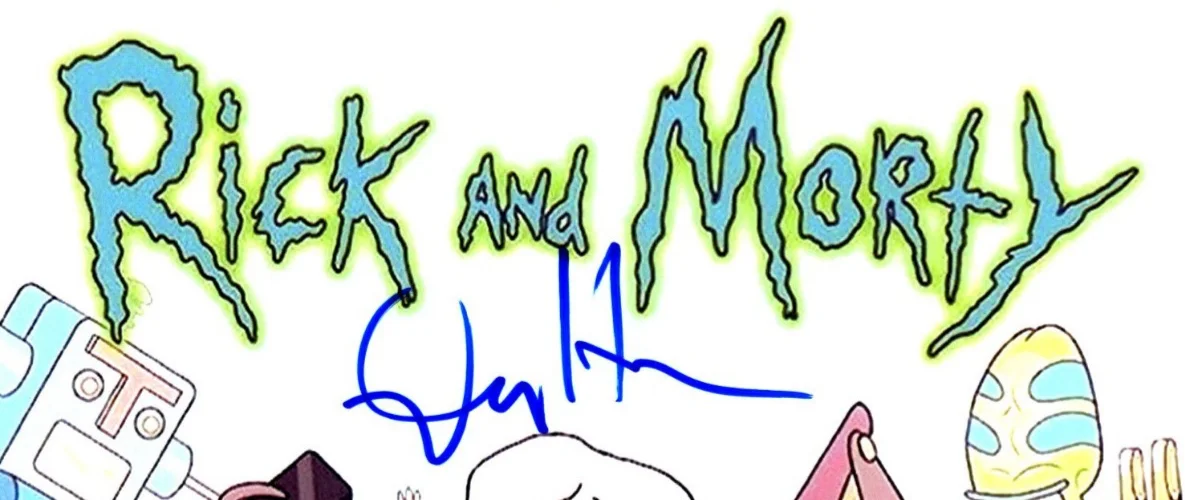 Dan Harmon — Dan Harmon Signed Autograph 8x10 Rick and Morty Photo with Exact Photo Proof, image 3
