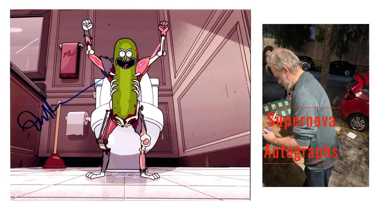 Dan Harmon — Dan Harmon Signed Autograph 8x10 Rick and Morty Photo with Exact Photo Proof