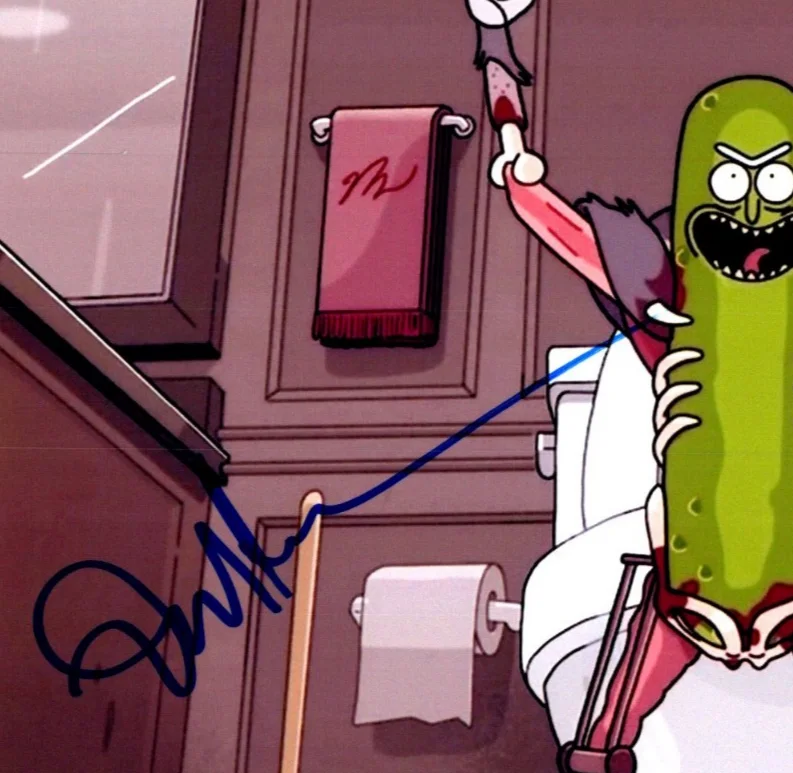 Dan Harmon — Dan Harmon Signed Autograph 8x10 Rick and Morty Photo with Exact Photo Proof, image 2