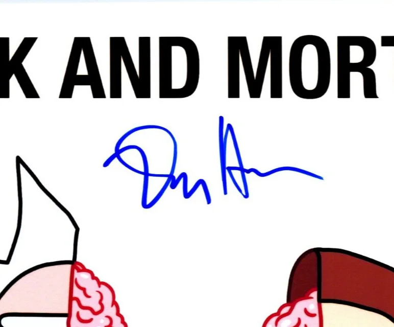 Dan Harmon — Dan Harmon Signed Autograph 8x10 Rick and Morty Photo with Exact Photo Proof, image 3