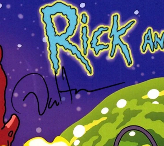 Dan Harmon — Dan Harmon Signed Autograph 8x10 Rick and Morty Photo with Exact Photo Proof, изображение 3
