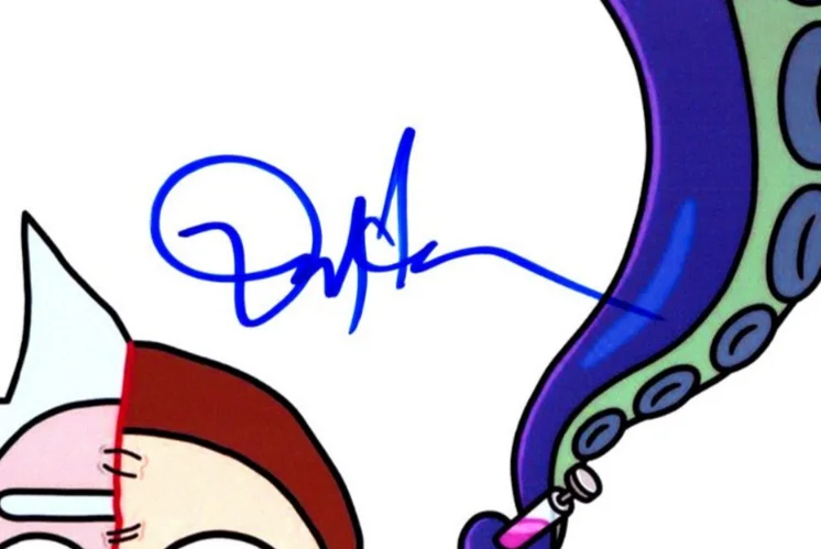Dan Harmon — Dan Harmon Signed Autograph 8x10 Rick and Morty Photo with Exact Photo Proof, image 3