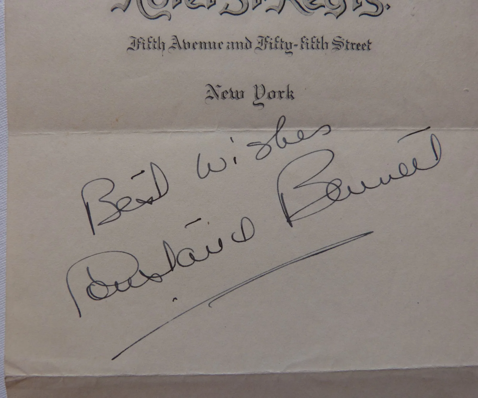 Constance Bennett — Constance Bennett autograph on St. Regis Hotel, NY stationery/D, image 3
